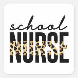 School Nurse | School Nurse RN appreciation gifts Quadratischer Aufkleber