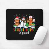 School Nurse Squad Reindeer Snowman Gingerbread Ch Mousepad (Mit Mouse)