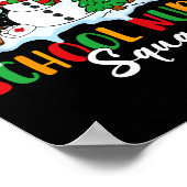 School Nurse Squad Reindeer Snowman Gingerbread Ch Poster (Ecke)