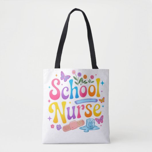 School Nurse Tote Bag Tasche (Vorderseite)