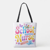 School Nurse Tote Bag Tasche (Rückseite)