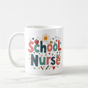 School Nurse Whimsical - Personalisierter Name Kaffeetasse