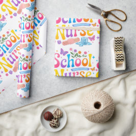 School Nurse Wrapping Paper Geschenkpapier