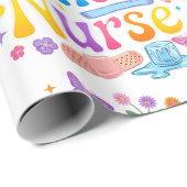 School Nurse Wrapping Paper Geschenkpapier (Rolleneckpunkt)