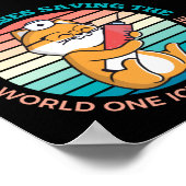 School Nurses Saving The World One Ice Pack Poster (Ecke)