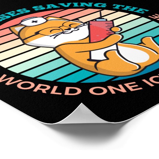 School Nurses Saving The World One Ice Pack Poster (Ecke)