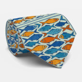 🐟 "School of Style" Krawatte (Gerollt)