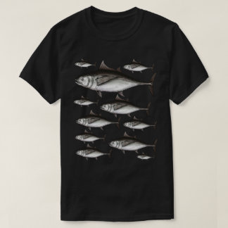 School of Tuna Fish Vintage Illustration T-Shirt