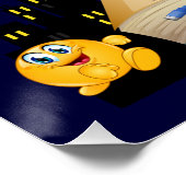 School Open Books Glossy Poster (Ecke)