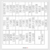 School Organization , School Memory Aufkleber (Blatt)