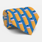 School Pencil Pattern Blue Neck Krawatte (Gerollt)