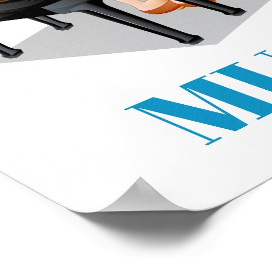 School Poster - Musiklehrer (Ecke)