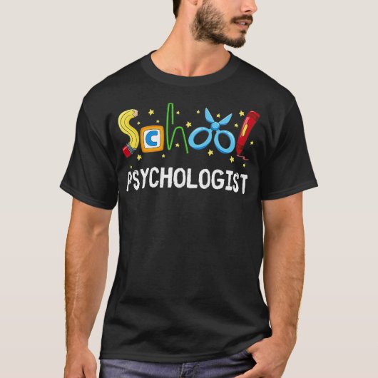 School Psychologist Cute Gift Psych Therapist Appr T-Shirt (Vorderseite)