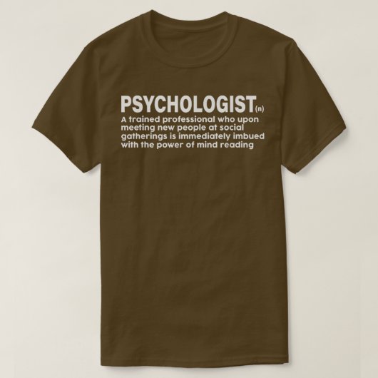 School Psychologist definition funny T-Shirt (Design vorne)