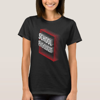 School Psychologist Job Title Appreciation Retro T-Shirt