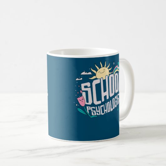 School Psychologist School Psychology Psychology Kaffeetasse (VorderseiteRechts)