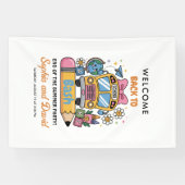 School’s Back Bash! Editable End of Summer Party Banner (Horizontal)