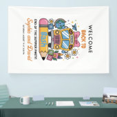 School’s Back Bash! Editable End of Summer Party Banner (Messe)