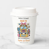 School’s Back Bash! Editable End of Summer Party  Pappbecher (Vorderseite)