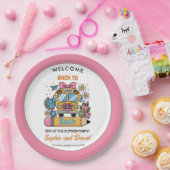 School’s Back Bash! Editable End of Summer Party Pappteller (Party)