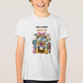 School’s Back Bash! Editable End of Summer Party Tri-Blend Shirt (Vorderseite)