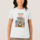 School’s Back Bash! Editable End of Summer Party Tri-Blend Shirt (Vorderseite)