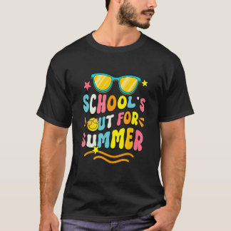 School s Out For Summer Retro Sunglasses Last Day  T-Shirt