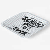 School’s Out Forever Loose Leaf Paper Pappteller (Gewinkelt)