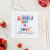 School’s Out Forever Loose Leaf Paper Serviette (Beispiel)