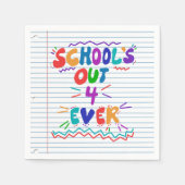 School’s Out Forever Loose Leaf Paper Serviette (Vorderseite)