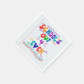 School’s Out Forever Loose Leaf Paper Serviette (Ecke)