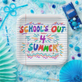 School’s Out Loose Leaf Paper Invitation Pappteller (Party)