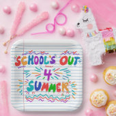 School’s Out Loose Leaf Paper Invitation Pappteller (Party)