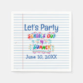 School’s Out Loose Leaf Paper Serviette (Vorderseite)