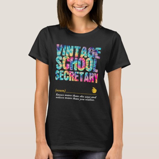 School Secretary Appreciation Week Back to School T-Shirt (Vorderseite)