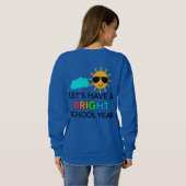 School Secretary Custom Name Sweatshirt (Schwarz voll)