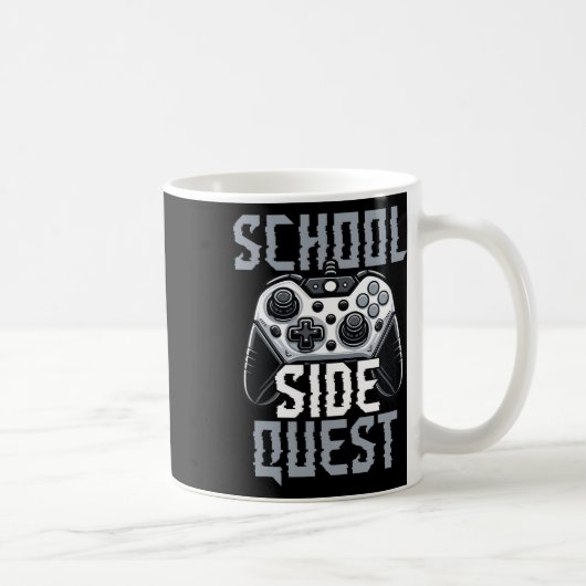 School Side Quest Funny Gamer Ck To School  Kaffeetasse (Rechts)