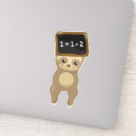 School Sloth, Niedlich Sloth, Baby Sloth, School B Aufkleber