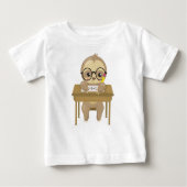 School Sloth, Niedlich Sloth, Baby Sloth, School D Baby T-shirt (Vorderseite)