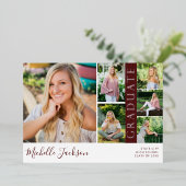 School Spirit 6 Foto Abschluss Maroon Ankündigung (Stehend vorne)