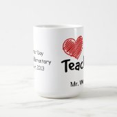 School Spirit Liebe Mein Lehrer Kaffeetasse (Mittel)