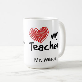 School Spirit Liebe Mein Lehrer Kaffeetasse