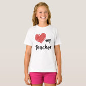 School Spirit Liebe Mein Lehrer T-Shirt (Vorne ganz)