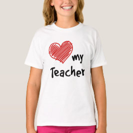 School Spirit Liebe Mein Lehrer T-Shirt