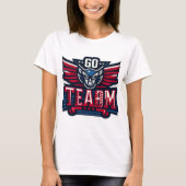 School Spirit Shirt - Go Team! T - Shirt des Schul (Vorderseite)