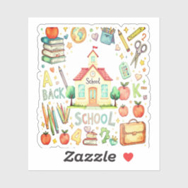 School Stickers for Kids | Classroom Icons, Books  Aufkleber