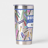 School supplies pattern thermobecher (Rechts)