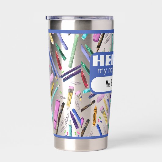 School supplies pattern thermobecher (Rechts)