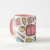 School Suppliplies Coffee Mug Tasse (Vorderseite Links)