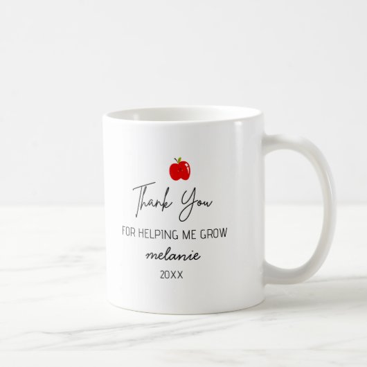 School Supply Rainbow Custom Teacher Thank your  Kaffeetasse (Rechts)